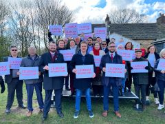 James Frith and volunteers in Bury North.