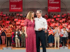 Keir Starmer campaigning for Labour at the 2024 general election.