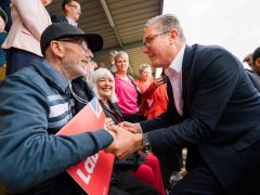Keir Starmer campaigning for Labour at the 2024 general election.